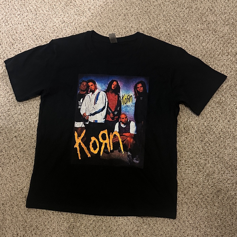 Korn  Black Premium Cotton Band T-Shirt XL